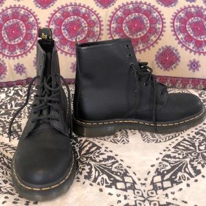 Black Dr. Marten Smooth Leather Lace up Boots